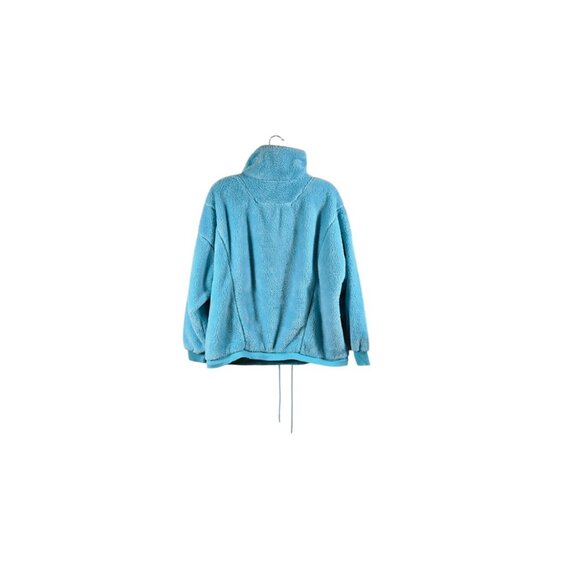 JoyLab Medium Women's Fleece Jacket Pullover 3/4 Zip Aqua Blue - Picture 2 of 6